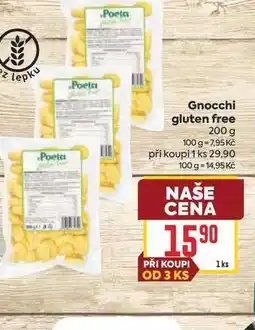 Billa Gnocchi gluten free nabídka