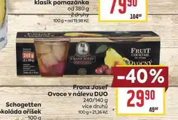 Billa Franz Josef Ovoce v nálevu DUO 240/140 g nabídka