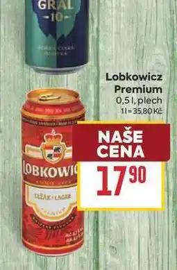 Billa Lobkowicz Premium 0,51, plech nabídka
