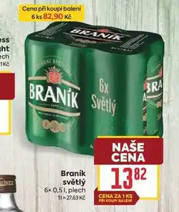 Billa Braník světlý 6x 0,51, plech nabídka