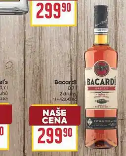 Billa Bacardi nabídka