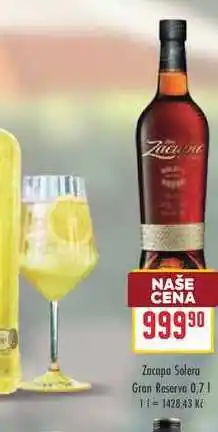 Billa Zacapa Solera Gran Reserva nabídka