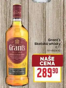 Billa Grant's Skotská whisky nabídka