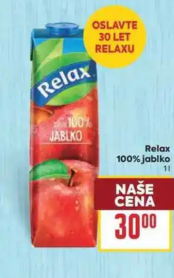 Billa Relax 100% jablko nabídka