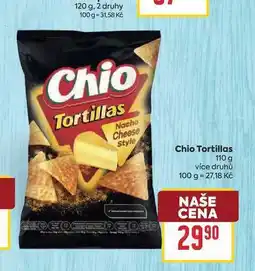 Billa Chio Tortillas nabídka