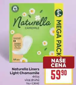 Billa Naturella Liners Light Chamomile 44 ks nabídka