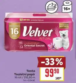 Billa Tento Toaletní papír 16 rolí nabídka