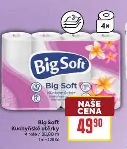 Billa Big Soft Kuchyňské utěrky 4 role nabídka