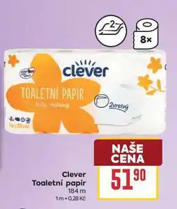 Billa Clever Toaletní papír 184 m nabídka