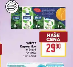 Billa Velvet Kapesníky mátové 10x 10 ks nabídka