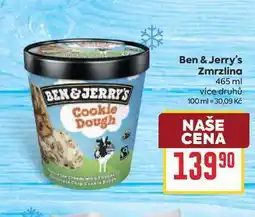 Billa Ben & Jerry's Zmrzlina nabídka