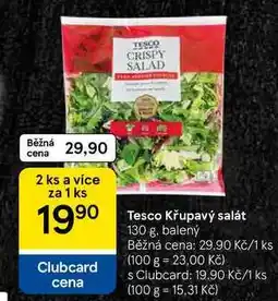 Tesco Tesco Křupavý salát, 130 g, balený nabídka