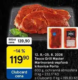 Tesco Tesco Grill Master Marinovaná vepřová krkovice Porto nabídka