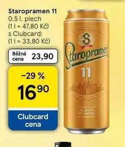 Tesco Staropramen 11, 0.5 l, plech nabídka