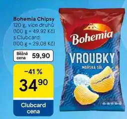 Tesco Bohemia Chipsy, 120 g, více druhů nabídka
