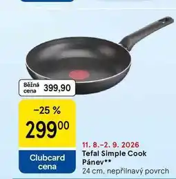 Tesco Tefal Simple Cook Pánev, 24 cm, nepřilnavý povrch nabídka