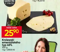 Hruška Krolewski ementálského typ 45% nabídka