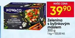 Hruška Nowaco zelenina s bylinkovým másem nabídka