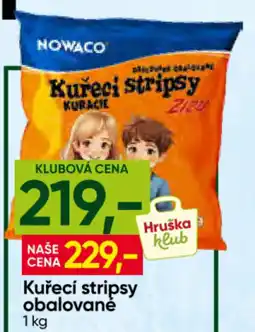 Hruška Nowaco kuřecí stripsy nabídka
