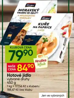 Hruška Hrůška kuře na paprice s rýží nabídka