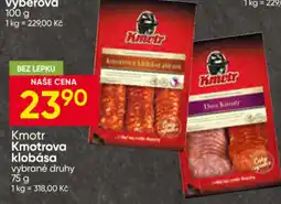 Hruška Kmotr klobása vybrané druhy nabídka