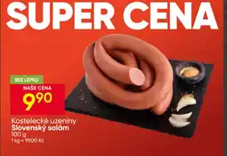 Hruška Kostelecké uzeniny Slovenský salám nabídka