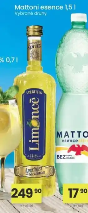 Kubík potraviny Mattoni esence nabídka