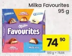 Kubík potraviny Milka Favourites nabídka