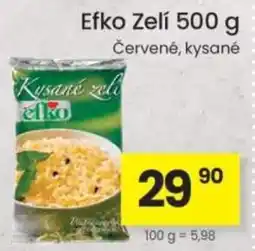 Kubík potraviny Efko kysané zelí nabídka
