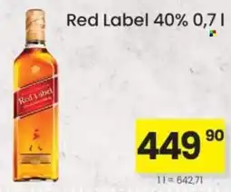Kubík potraviny Johnnie Walker Red Label nabídka