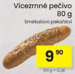 Kubík potraviny Smékalovo pekařství vícezrnné pečivo nabídka