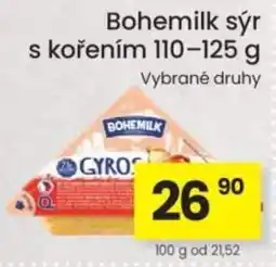 Kubík potraviny Bohemilk sýr s kořením nabídka