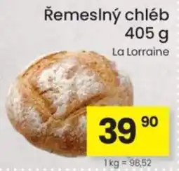 Kubík potraviny La Lorraine řemeslný chléb nabídka