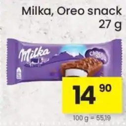 Kubík potraviny Milka, Oreo snack nabídka
