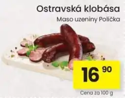 Kubík potraviny Ostravská klobása nabídka