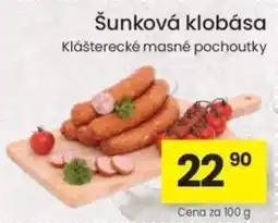 Kubík potraviny Šunková klobása nabídka