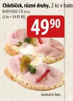 Bala BIDFOOD chlebíček různé druhy nabídka