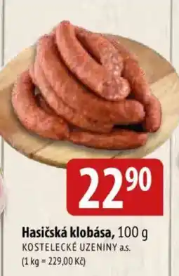 Bala Kostelecké uzeniny a.s. hasičská klobása nabídka