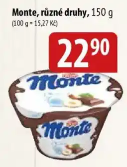 Bala Monte, různé druhy nabídka