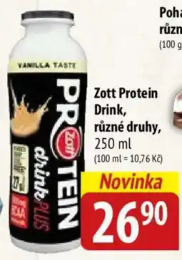 Bala Zott Protein Drink nabídka