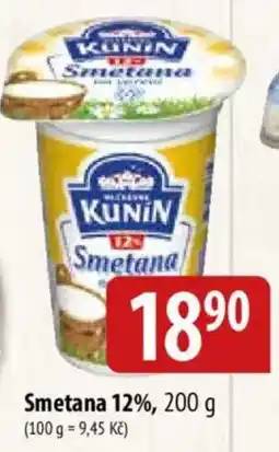 Bala Kunin Smetana 12% nabídka