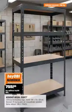 OBI heyOBI Kovový regál rivet' nabídka