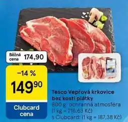 Tesco Tesco Vepřová krkovice bez kosti plátky nabídka