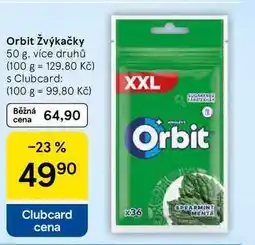 Tesco Orbit Žvýkačky nabídka