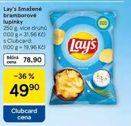 Tesco Lay's Smažené bramborové lupínky, 250 g, více druhů nabídka
