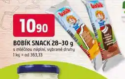 Trefa BOBÍK SNACK nabídka
