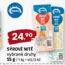 Trefa RANKO SÝROVÉ NITĚ vybrané druhy nabídka