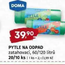 Trefa DOMA PYTLE NA ODPAD zatahovací, 60/120 litrů 20/10 ks nabídka