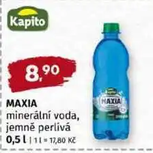 Trefa Kapito MAXIA minerální voda, jemně perlivá nabídka