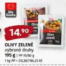 Trefa OLIVY ZELENÉ 195 g PP 70/80 g nabídka